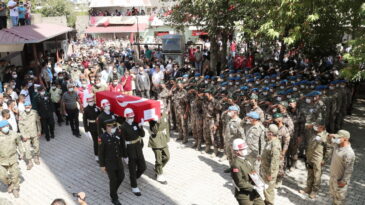 Şehit Abacı son yolculuğuna uğurlandı