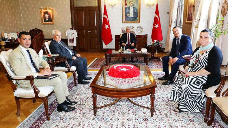 Vali Doğan, İtalya’nın Suriye Özel Temsilcisi Ravagnan’ı Kabul Etti