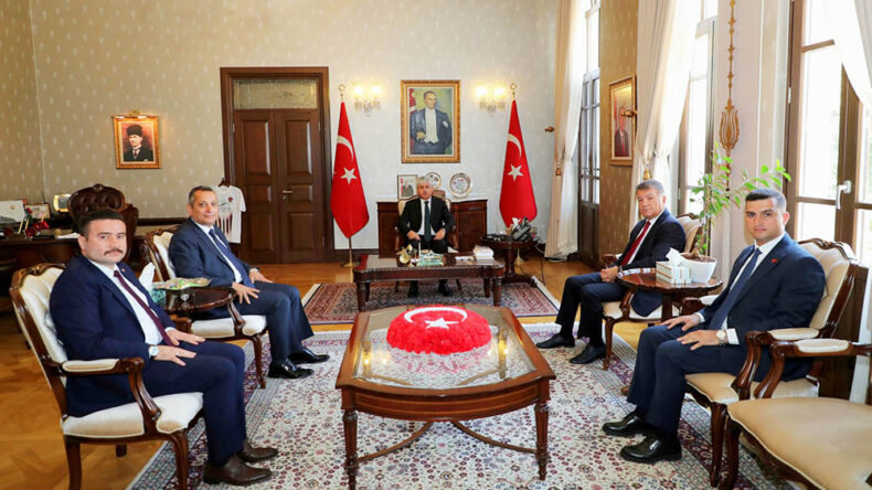 Yeni Ataması Yapılan Mülki İdare Amirlerinden, Vali Doğan’a Ziyaret