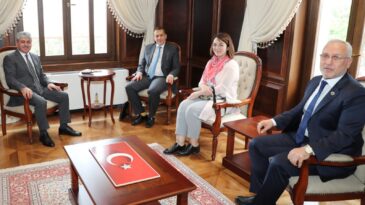 Vali Doğan Slovenya Büyükelçisi’ni Kabul Etti