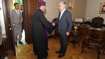 Türkiye Ermenileri Patriği Maşalyan’dan, Vali Doğan’a Ziyaret