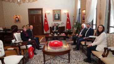 Kardeş Şehir Kiel Heyeti’nden Vali Doğan’a Ziyaret