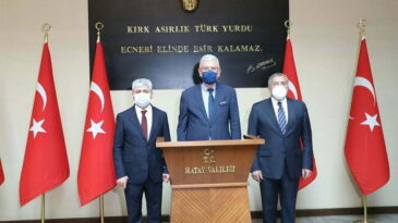 BM 75. Genel Kurulu Başkanı Volkan Bozkır’dan Vali Doğan’a Ziyaret