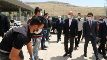 Bakan Soylu Cilvegözü Kara Hudut Kapısını Ziyaret Etti