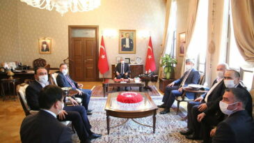 Vali Doğan, Kazakistan Büyükelçisi Abzal Saparbekuly’i Kabul Etti