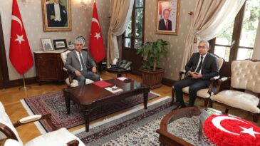 Vali Doğan İl Emniyet Müdürü Yavuz’u Kabul Etti