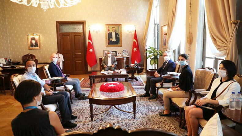 Vali Doğan UNICEF Heyetini Kabul Etti
