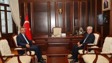 Vali Celaleddin Lekesiz’den Vali Doğan’a Ziyaret