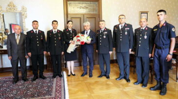 Jandarma Teşkilatı, 183. Yıldönümü Münasebetiyle Vali Doğan’ı  Ziyaret Etti