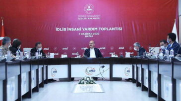 Bakan Soylu Hatay’da İdlib İnsani Yardım Toplantısı Yaptı