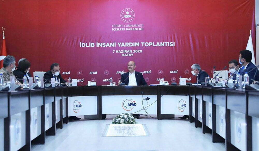 Bakan Soylu Hatay’da İdlib İnsani Yardım Toplantısı Yaptı
