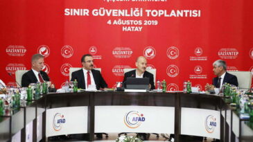 Bakan Soylu Hatay’da Sınır Güvenliği Toplantısına Katıldı