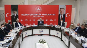 Bakan Soylu Hatay’da Güvenlik Toplantısına Katıldı