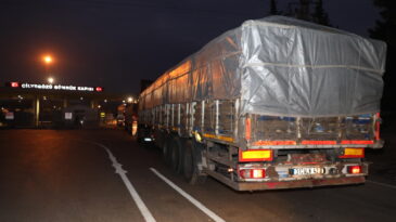 81 ilden yola çıkan yardım TIR’ları Suriye’de
