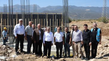 BAŞKAN ÖNTÜRK, ÇEVRE DOSTU TESİSİN İNŞAATINI GEZDİ