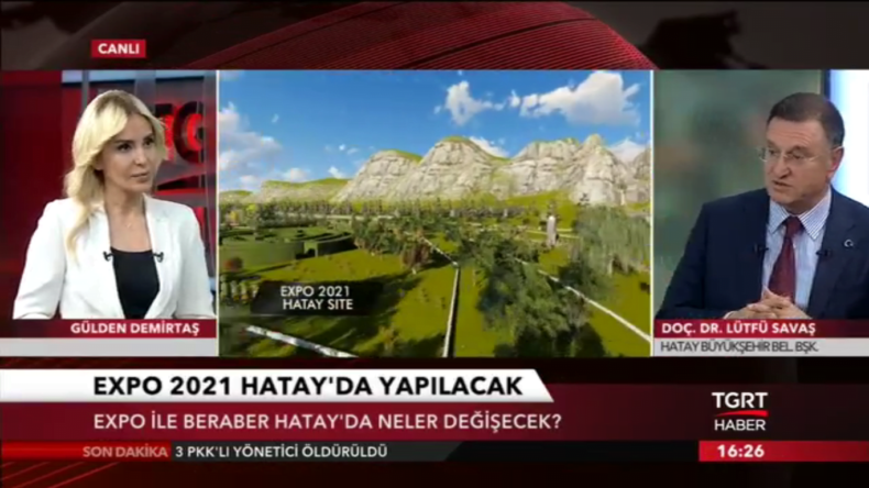 BAŞKAN SAVAŞ TGRT HABER’DE EXPO’YU ANLATTI