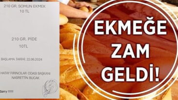 HATAY’DA EKMEĞE 2 TL ZAM GELDİ