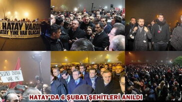 HATAY’DA 6 ŞUBAT ŞEHİTLERİ ANILDI