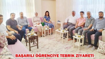 BAŞARILI ÖĞRENCİYE TEBRİK ZİYARETİ