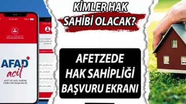 HAK SAHİPLİĞİ BAŞVURULARI BAŞLADI