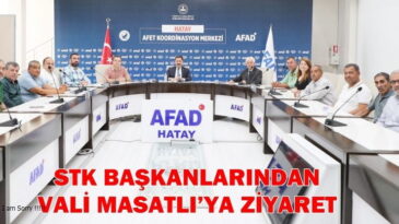 STK BAŞKANLARINDAN VALİ MASATLI’YA ZİYARET