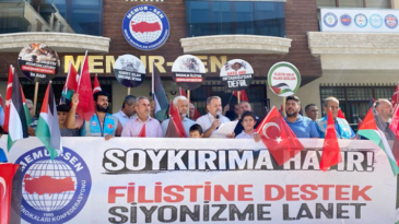 HATAY’DA FİLİSTİN’E DESTEK EYLEMİ GERÇEKLEŞTİ
