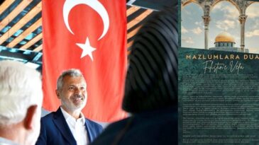 BAŞKAN ÖNTÜRK’TEN İSRAİL’E TEPKİ,FİLİSTİN’E DESTEK