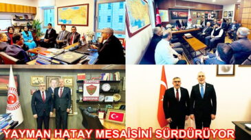 YAYMAN HATAY MESAİSİNİ SÜRDÜRÜYOR