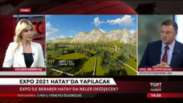 BAŞKAN SAVAŞ TGRT HABER’DE EXPO’YU ANLATTI