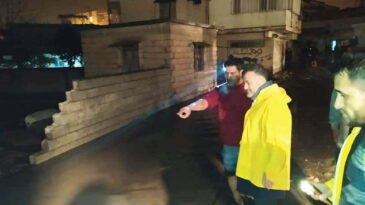 HACIOĞLU, YAĞIŞTAN ETKİLENEN  VATANDAŞLARIN YANINDA