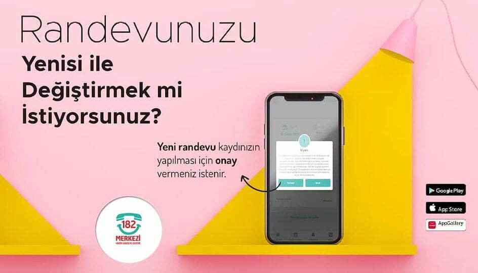 Tek işlemde randevu değişikliği yapabilirsiniz