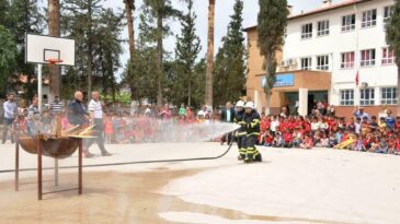 Okulda Yangın Tatbikatı