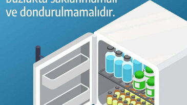 İlaçlar kesinlikle buzlukta saklanmamalı ve dondurulmamalıdır