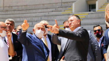 TFF Heyeti, Hatay Stadında inceleme yaptı