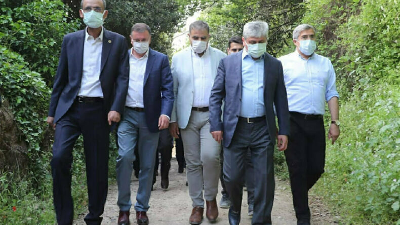 Vali Doğan, Harbiye Şelalesinde incelemelerde bulundu