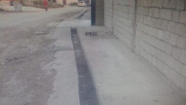 Karacanlık mahallesine  betonarme atık su kanalları