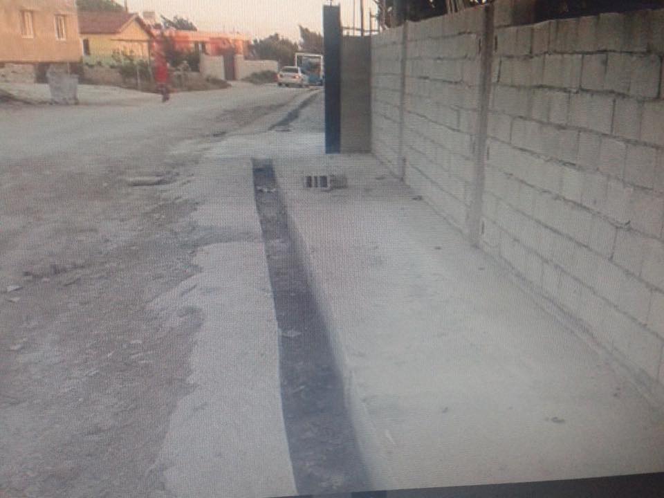 Karacanlık mahallesine betonarme atık su kanalları