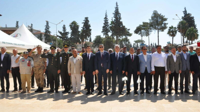 TÜRK ASKERİNİN REYHANLI’YA GİRİŞİNİN 84. YIL DÖNÜMÜ TÖRENLE KUTLANDI