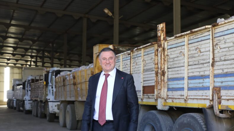 HBB’NİN 75 TON ORGANOMİNERAL GÜBRESI ÇİFTÇİYE ULAŞIYOR