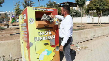REYHANLI BELEDİYESİ ÖNCÜLÜĞÜNDE  TEKSTİL ATIKLARI GERİ DÖNÜŞÜME KAZANDIRILIYOR