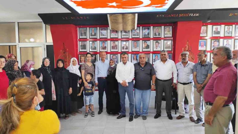 Başkan Mehmet Hacıoğlu şehit emanetlerinin yanında