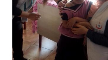 Reyhanlı’da öğrencilere aşı