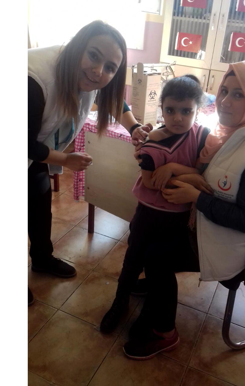 Reyhanlı’da öğrencilere aşı