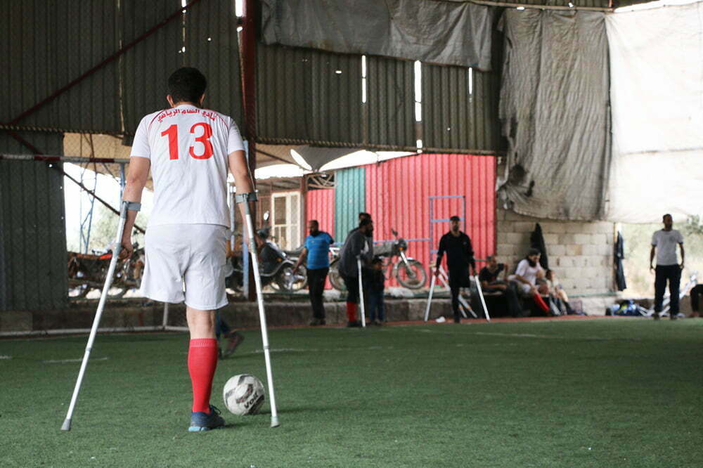 Afrin’de Dünya Engelliler Günü’nde ampute futbol maçı