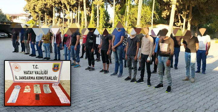 43 KAÇAK GÖÇMEN VE  1 ORGANİZATÖR YAKALANDI