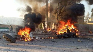 Afrin’de YPG/PKK’nın bombalı terör saldırısında  3 sivil öldü, 10 sivil yaralandı