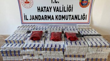 Reyhanlı’da Gümrük kaçağı sigara ve tütün ele geçirildi