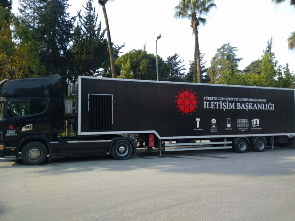 CUMHURBAŞKANLIĞI MOBİL İLETİŞİM TIRI ANTAKYA’DA