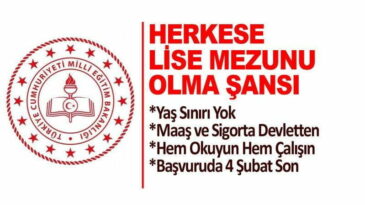 LİSE MEZUNU OLMAK İSTEYENLERE DUYURU