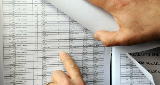 Seçmen listeleri bugün askıya çıkıyor
